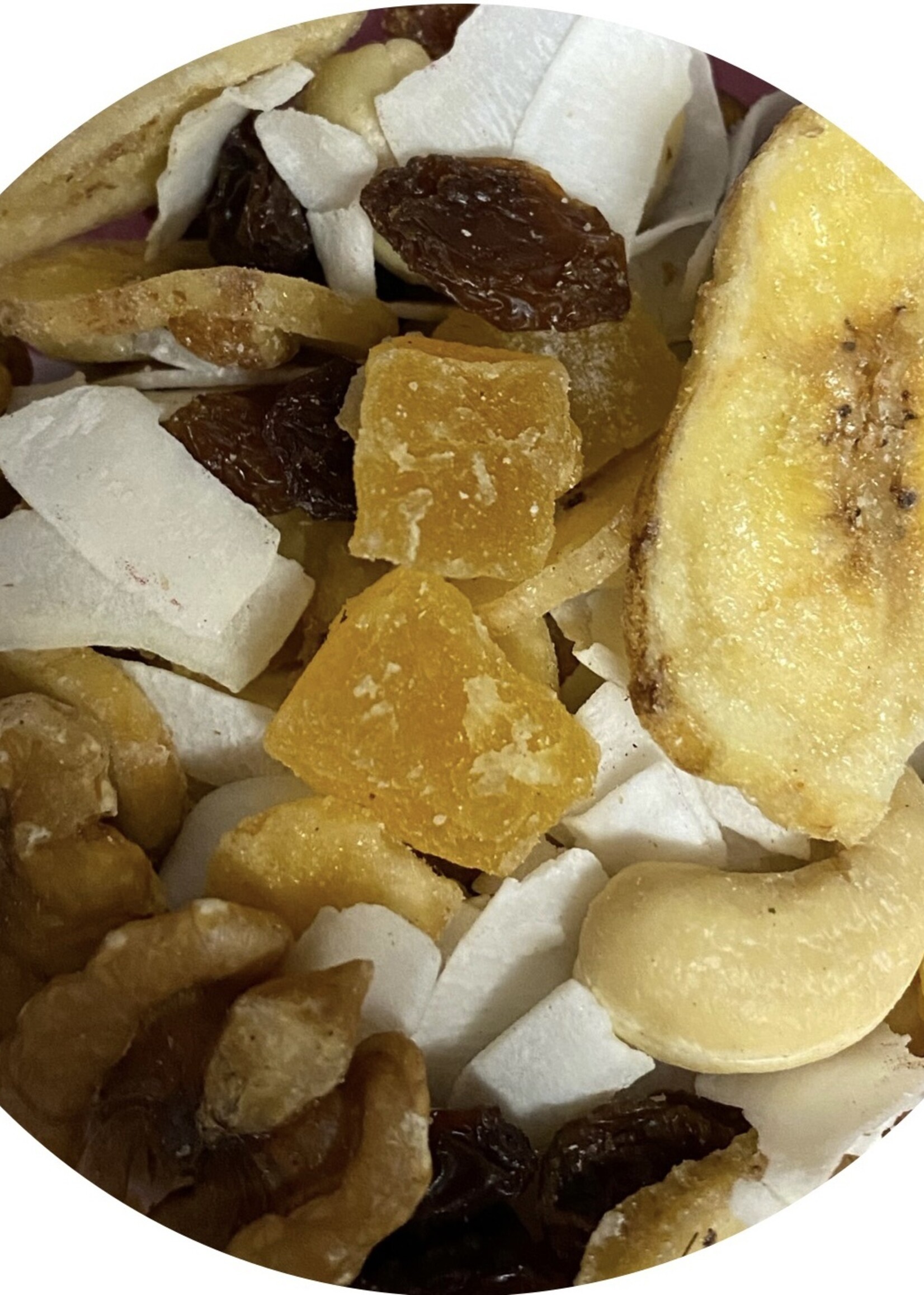 Gaaien-frutsels Banana mango with nuts mix 180 ml