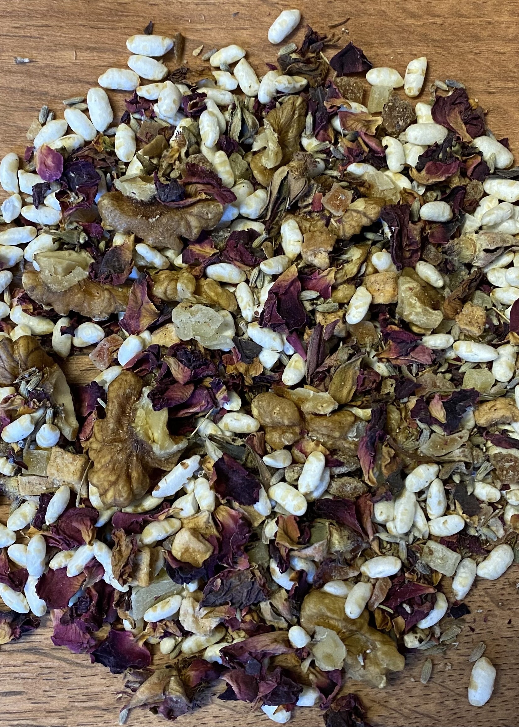 Gaaien-frutsels Potpourri met walnoot