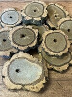 Gaaien-frutsels Cork trunk discs small 3 a 4,5 cm per 6