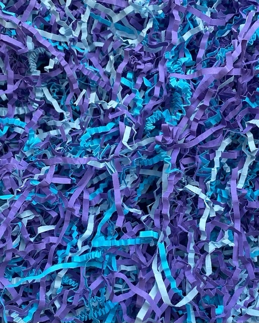 Paper strings mixed Blue Hawai