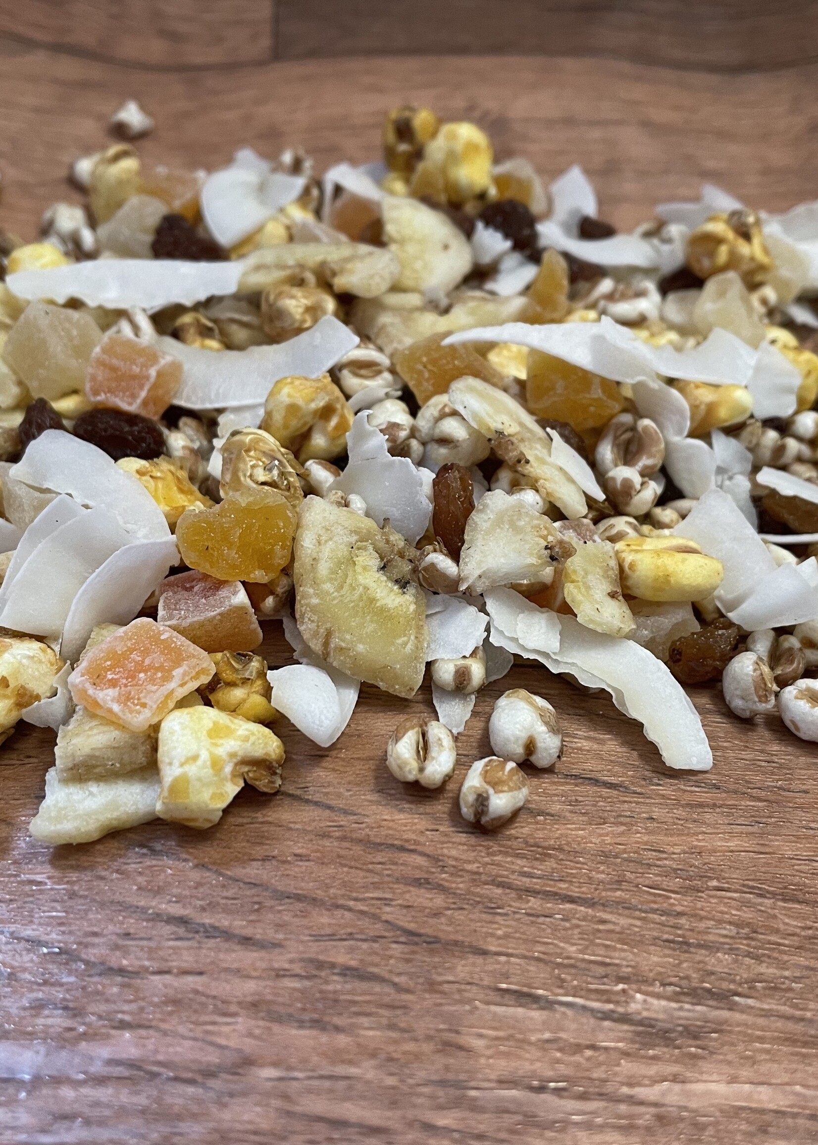 Gaaien-frutsels Fix&mix Puffed cereals and fruit.