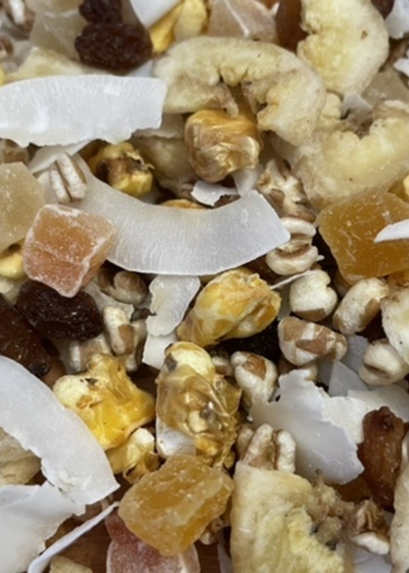 Gaaien-frutsels Fix&mix Gepofte granen en fruit.