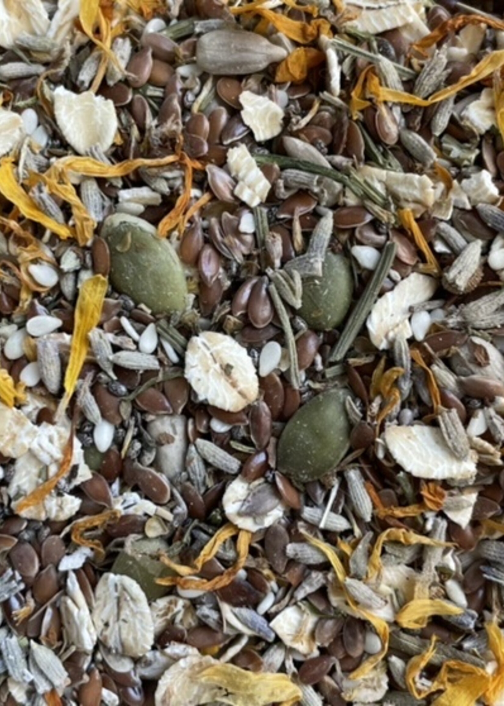 Gaaien-frutsels Flaxseed snacks- Flower and chia seeds