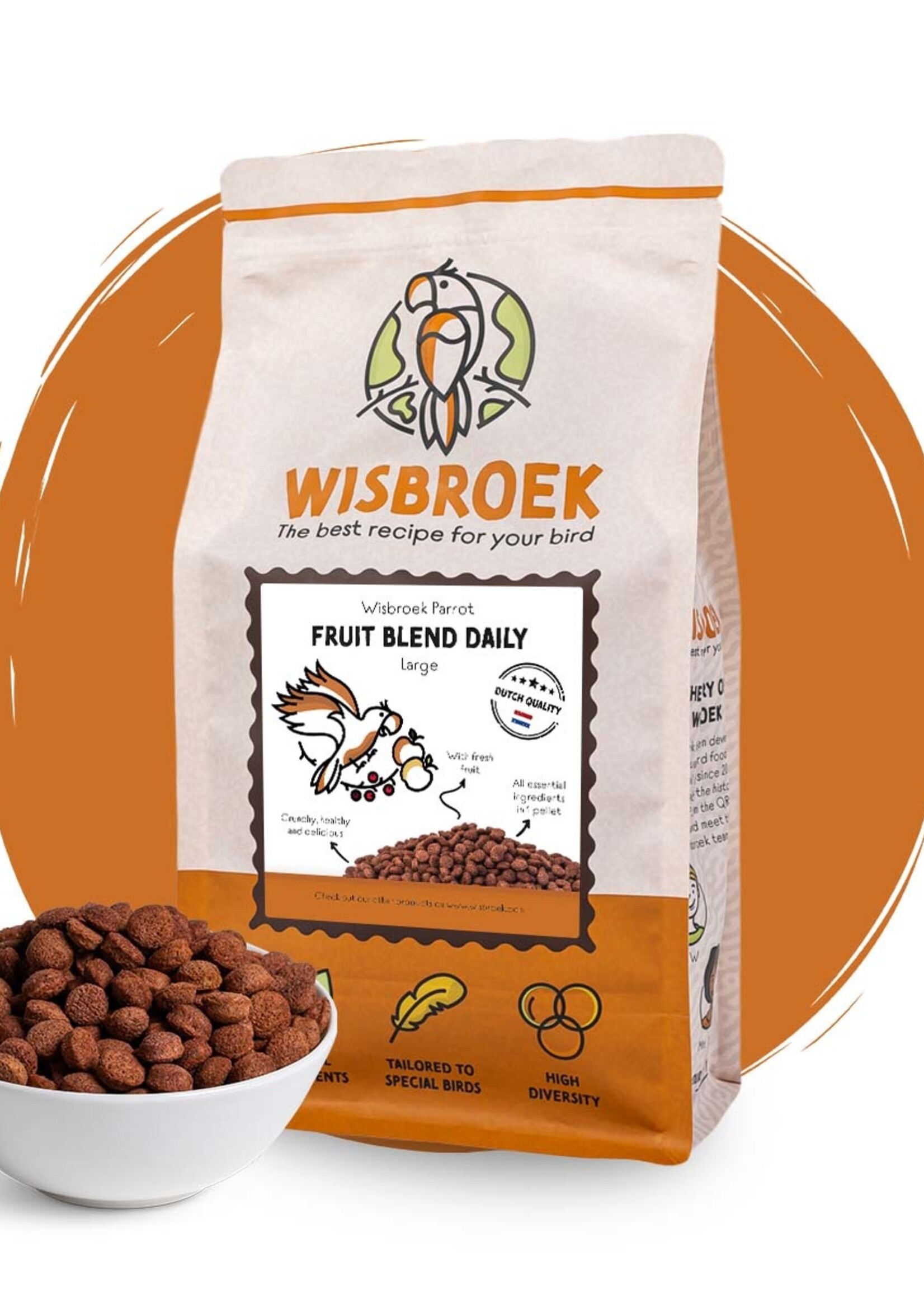 Wisbroek Fruit Blend Daily Large 3 kilo