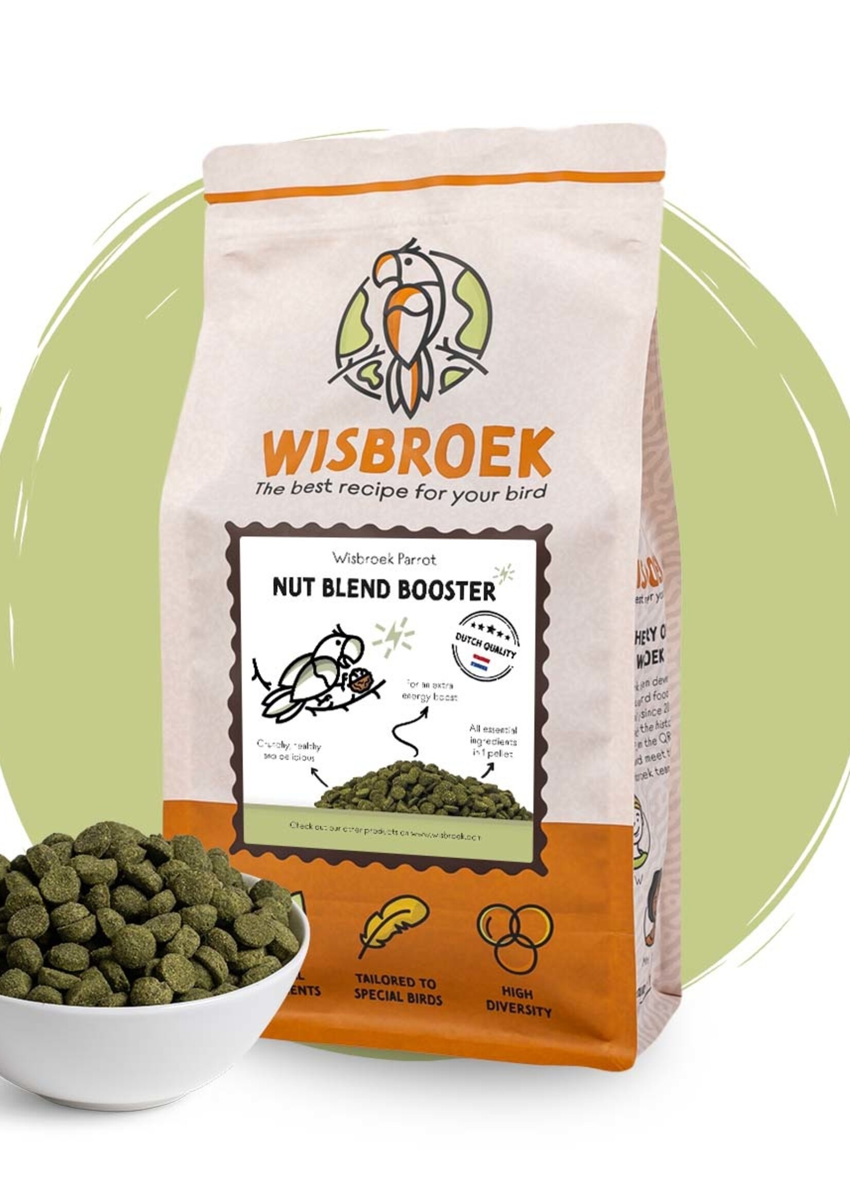 Wisbroek Parrot Nut Blend Booster 1 kilo
