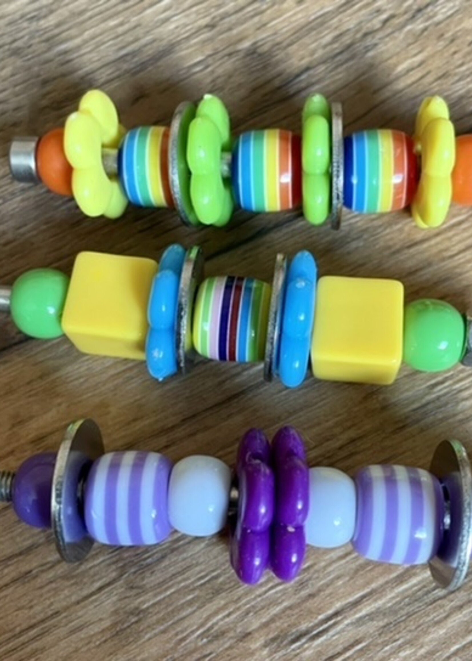 Gaaien-frutsels Stainless steel foot toys set 7 cm