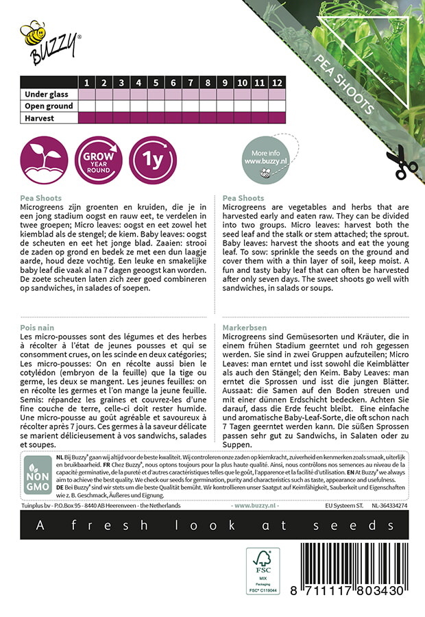 Microgreens Peashoots