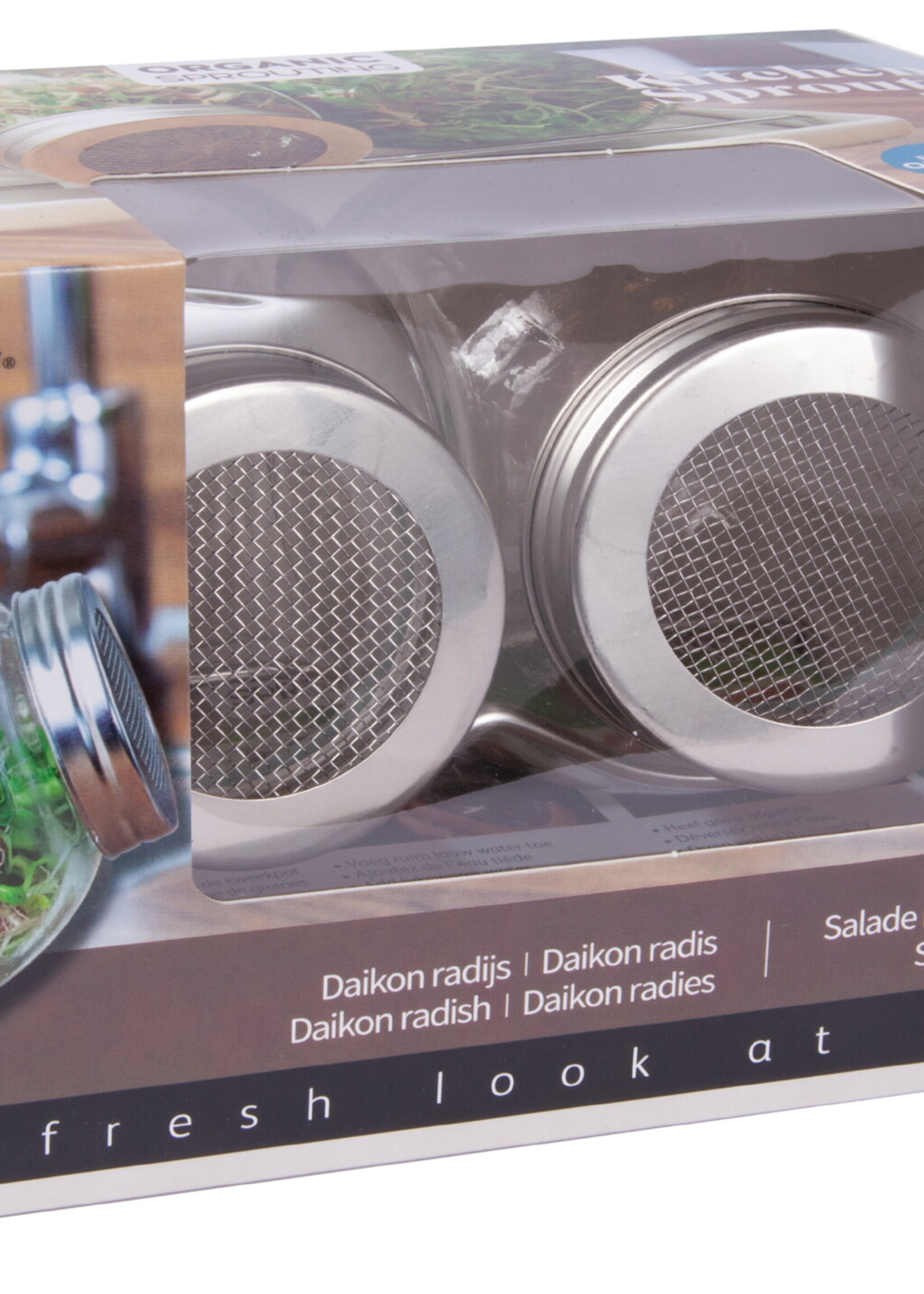 Buzzy Organic Sprouting Duo pot met schaal