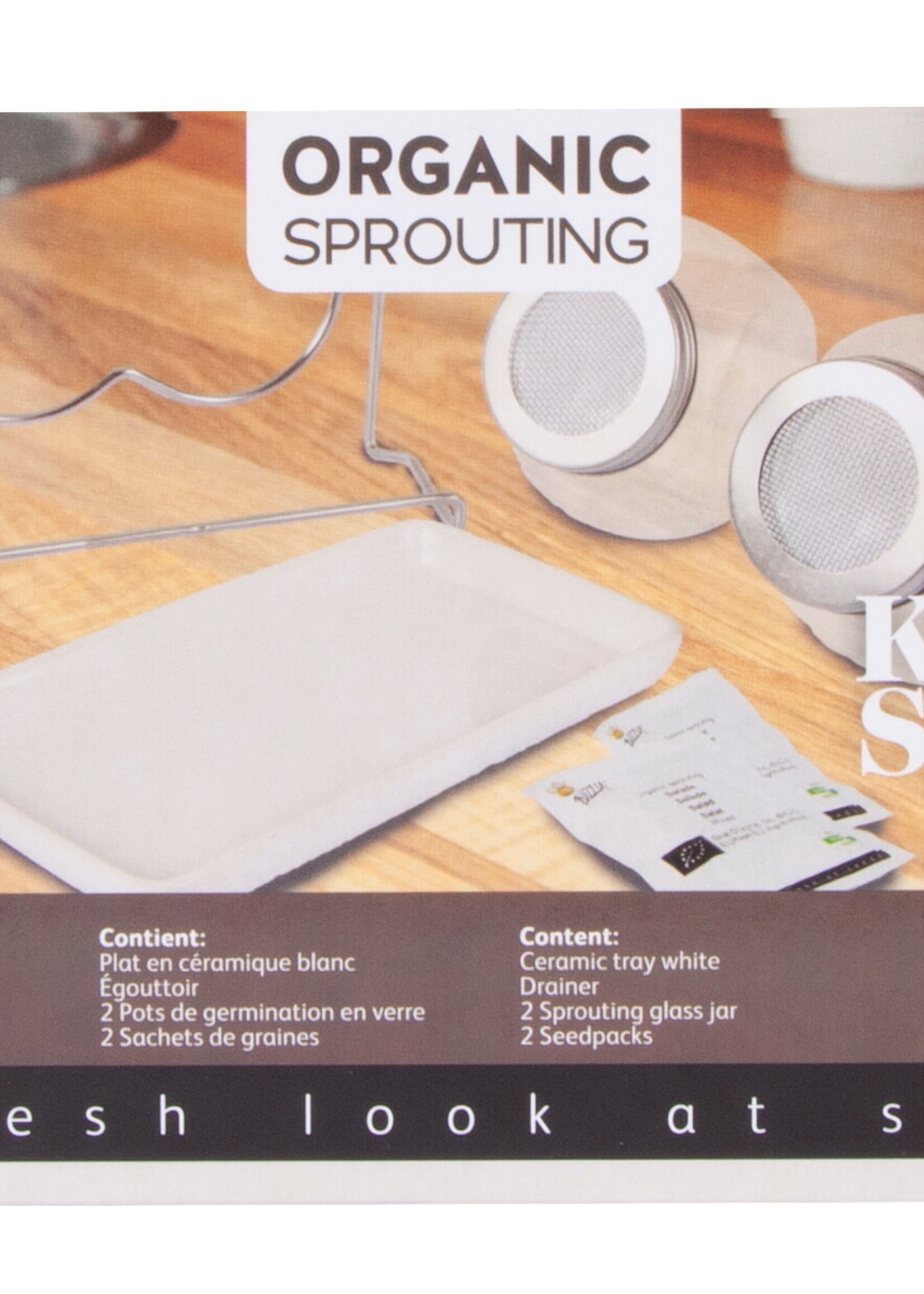 Buzzy Organic Sprouting Duo pot with dish