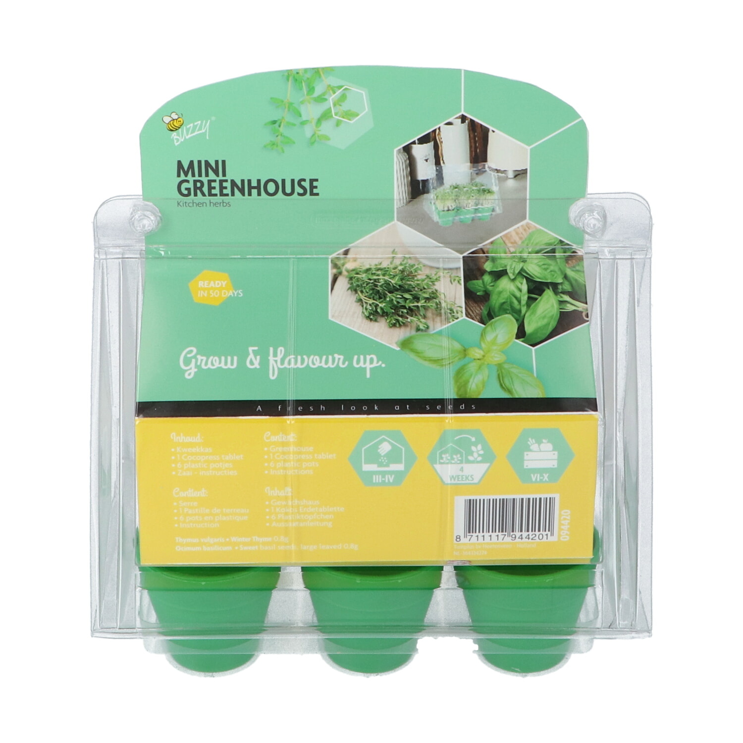 Mini Greenhouse Kitchen Herbs