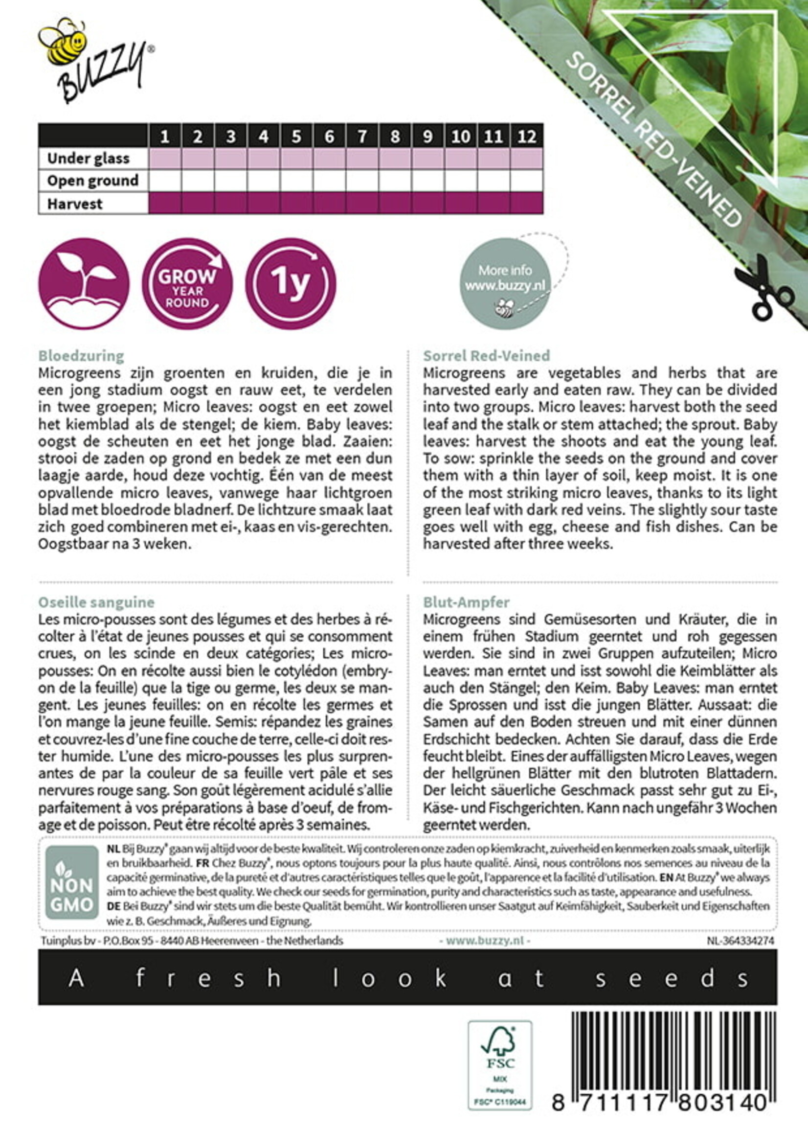 Buzzy Microgreens Bloedzuring