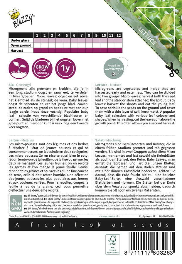 Microgreens Sla gemengd