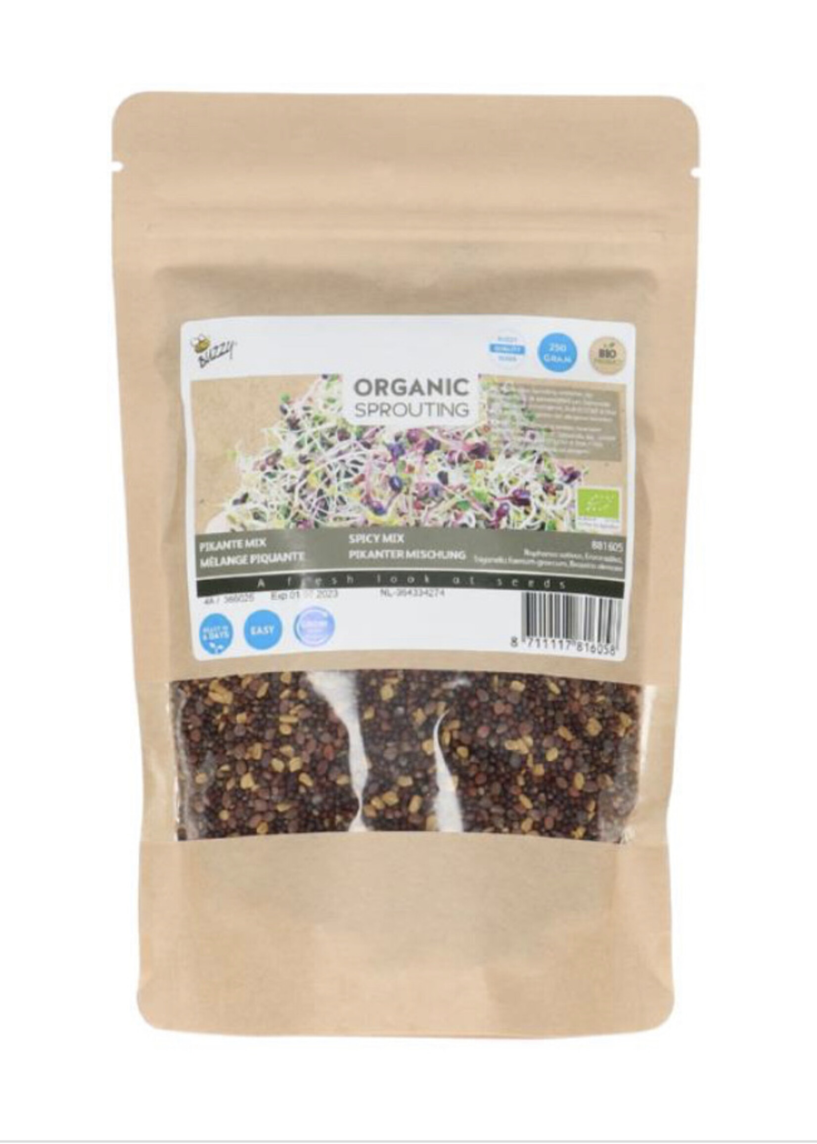 Buzzy Organic  Sprouting Salademengsel Pikant 250 g