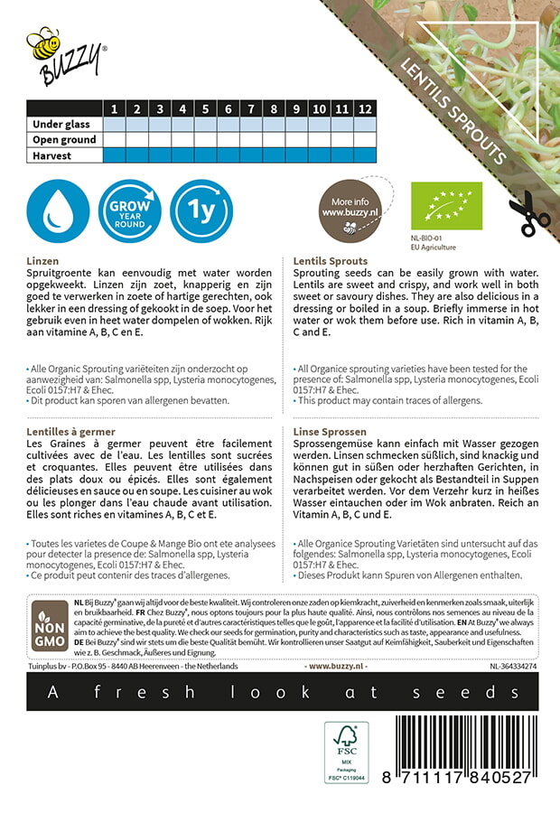 Organic Sprouting Linzen