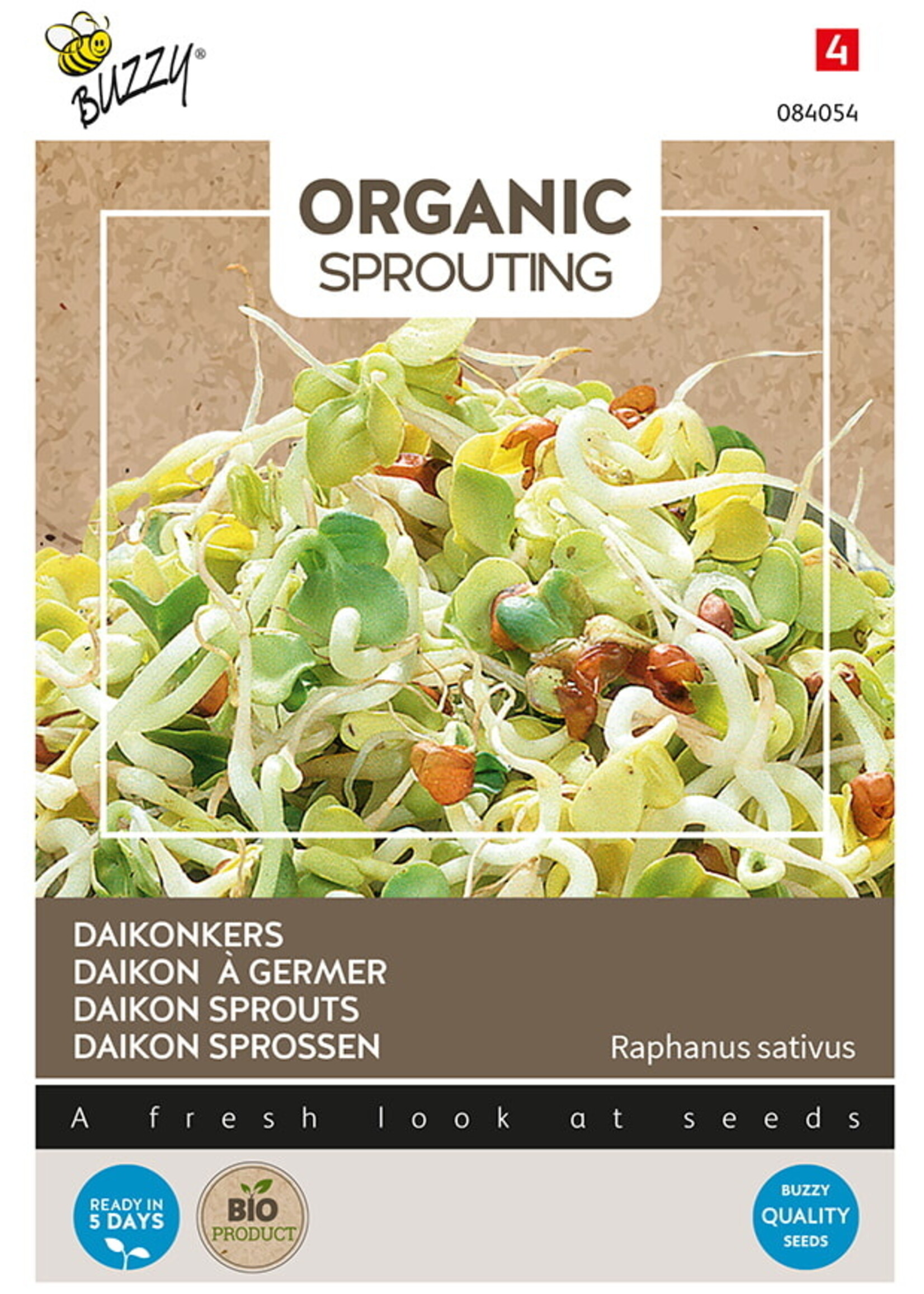 Buzzy Organic Sprouting Daikon