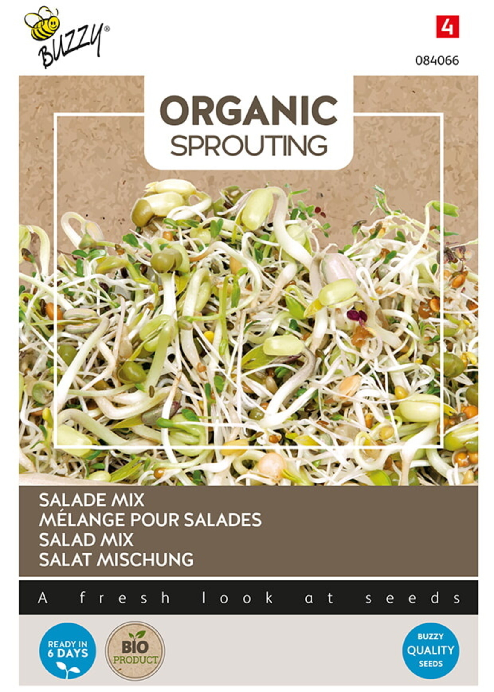 Buzzy Organic Sprouting Salademengsel