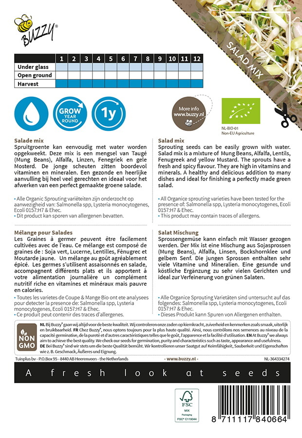 Organic Sprouting Salademengsel
