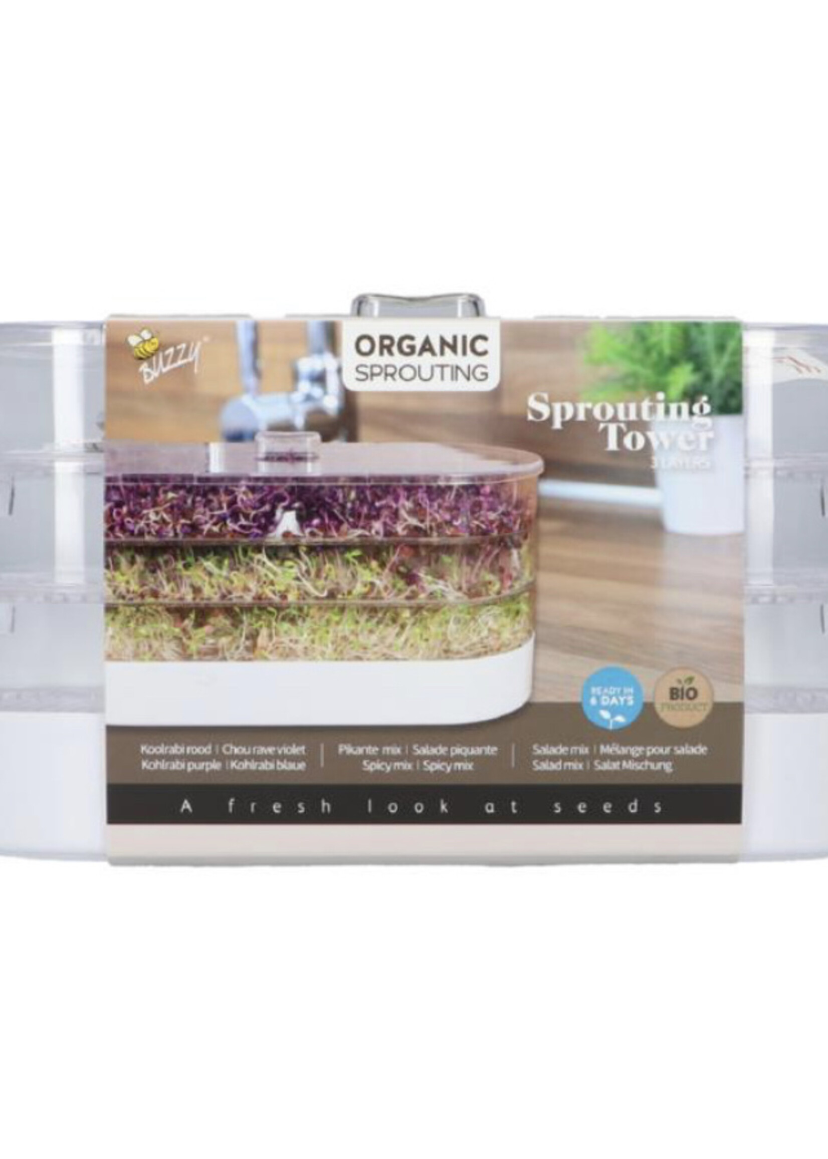 Buzzy Organic Sprouting Tower 3 laags