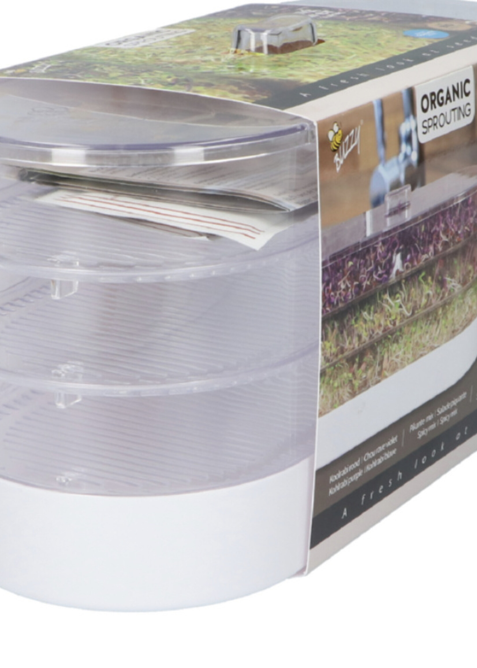 Buzzy Organic Sprouting Tower 3 layers