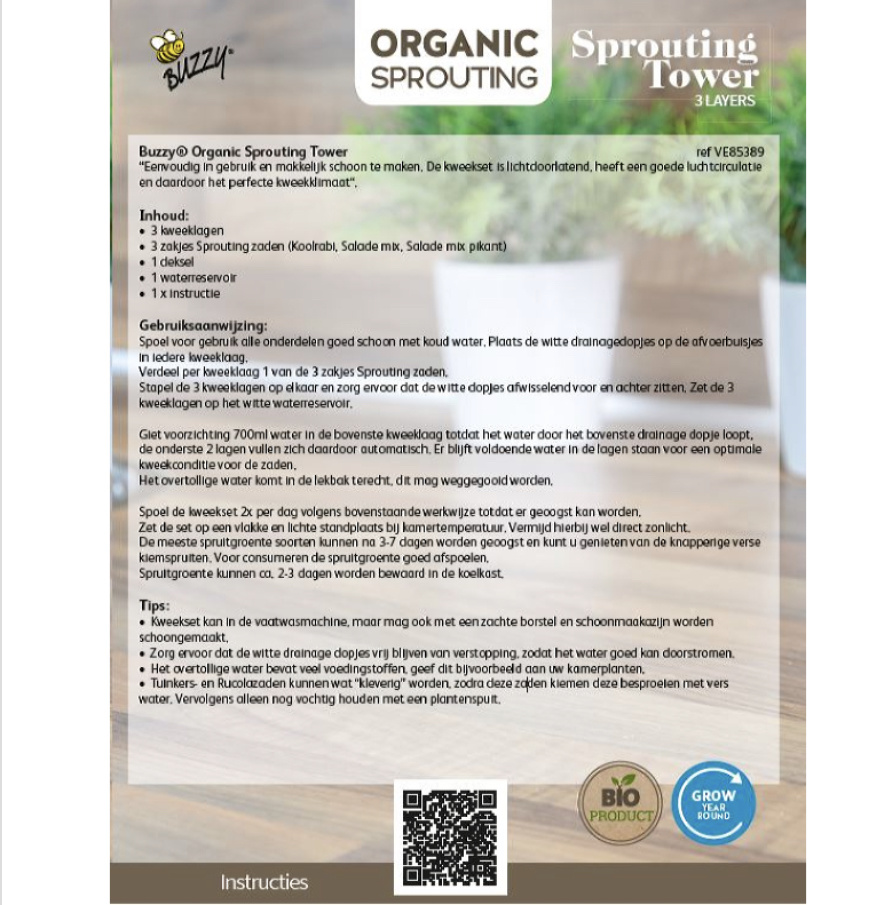 Organic Sprouting Tower 3 laags