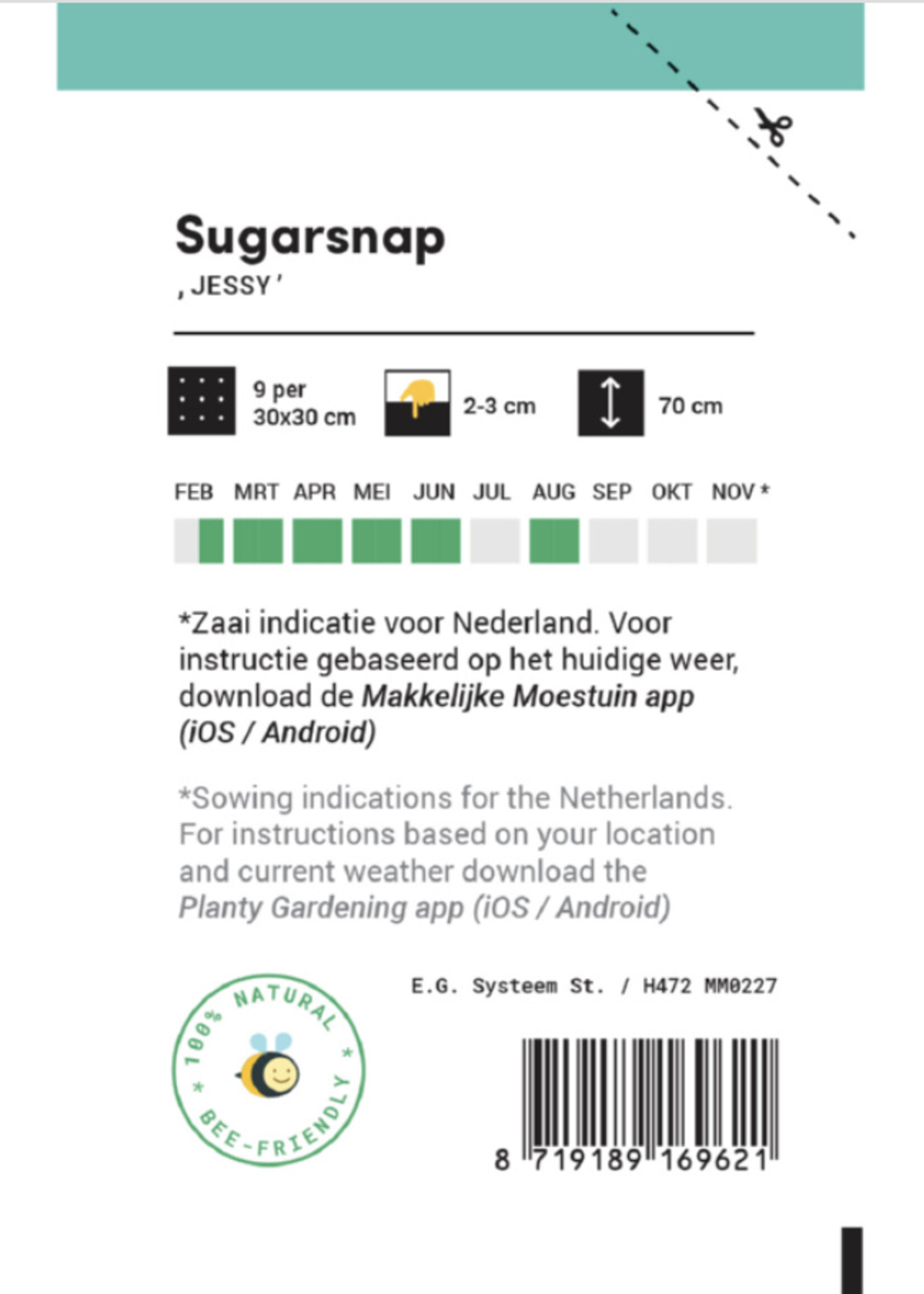 Makkelijke Moestuin Sugarsnap