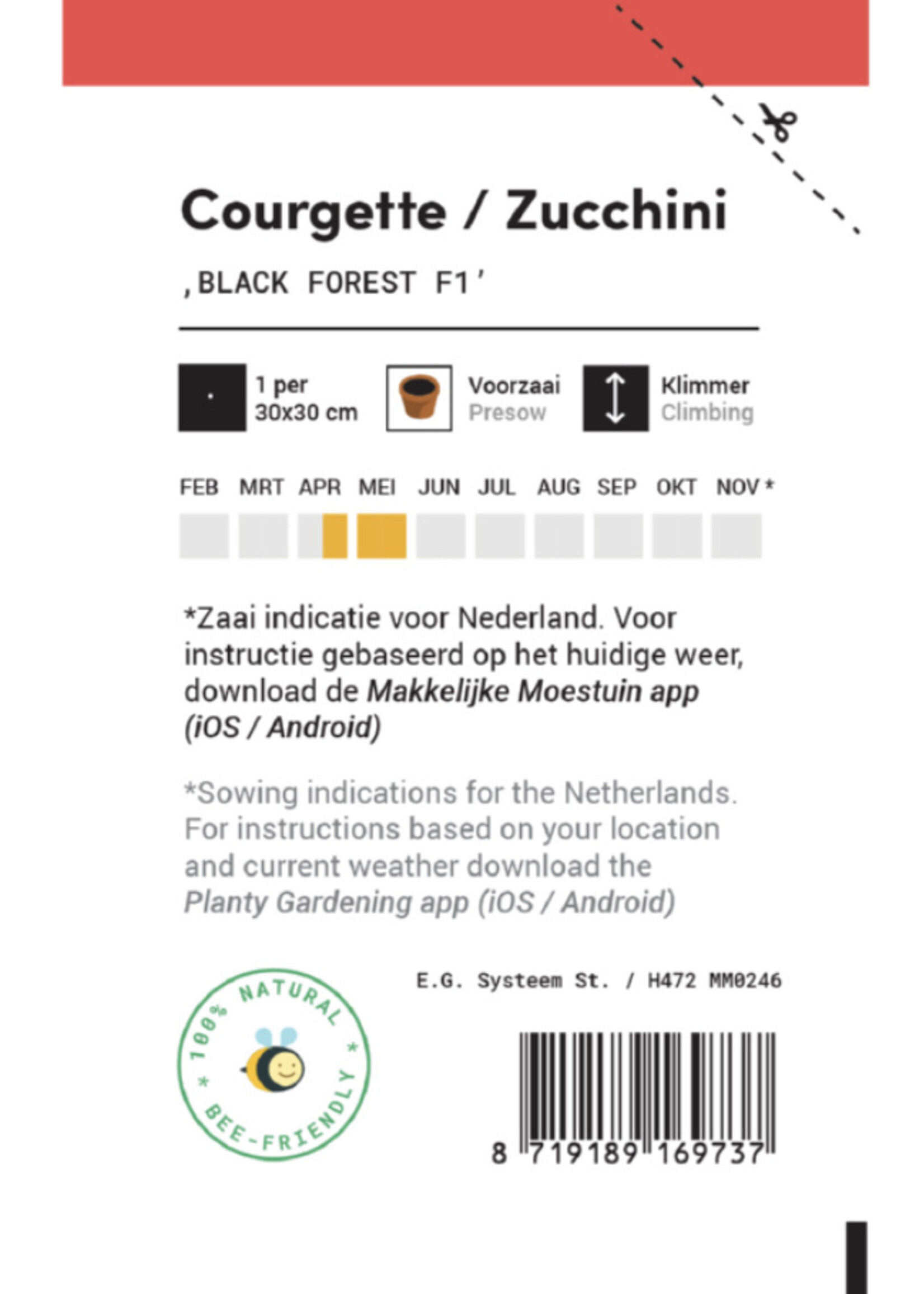 Makkelijke Moestuin Climbing Zucchini