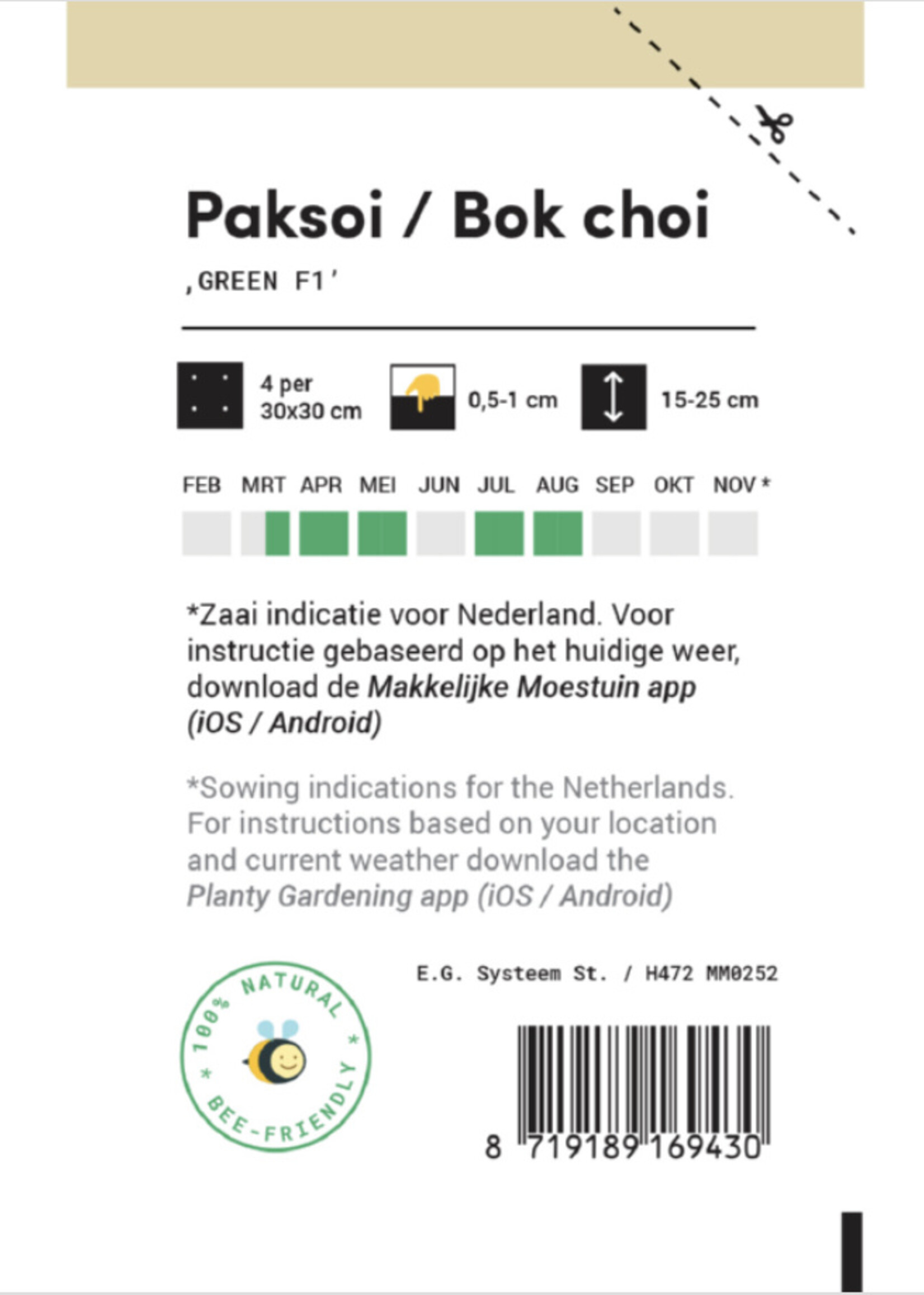 Makkelijke Moestuin Paksoi