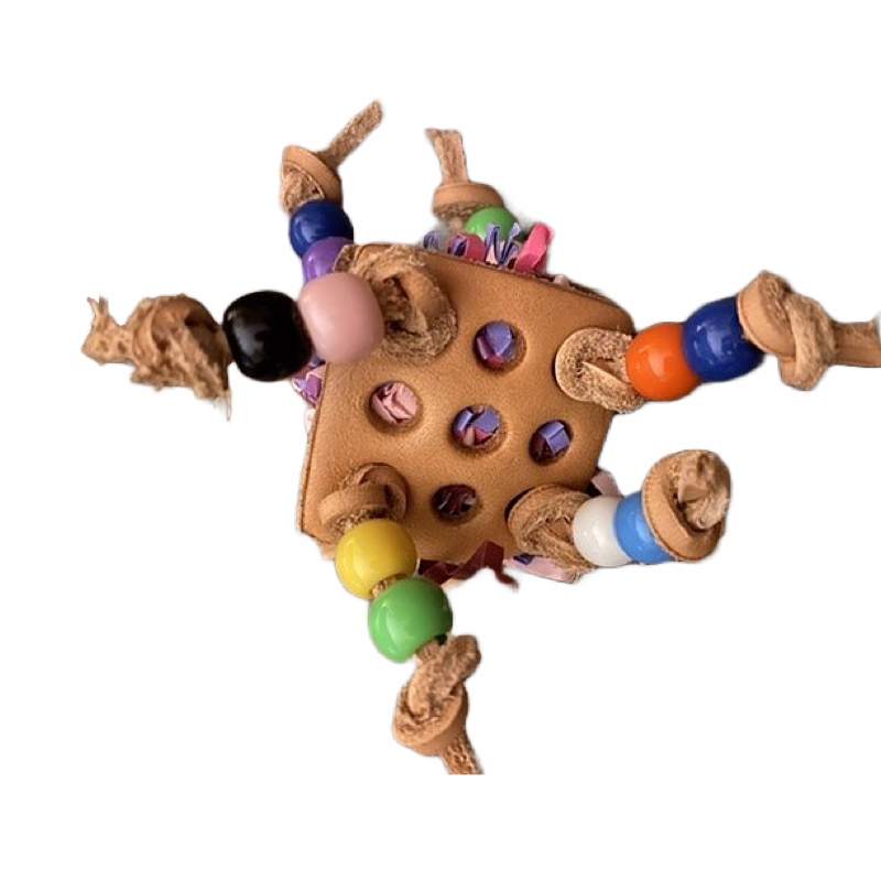 Leren gaten voetspeeltje