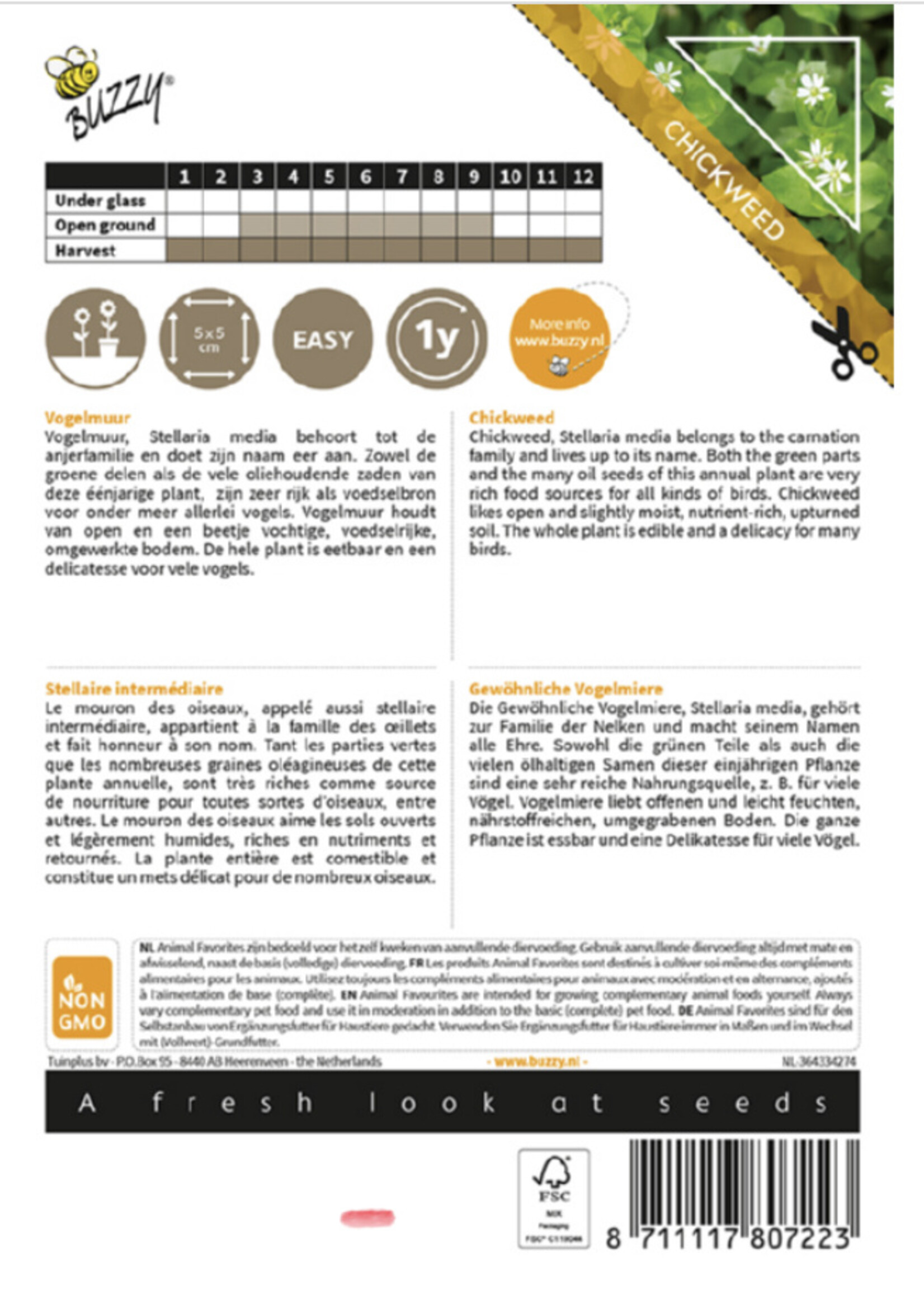 Buzzy Animal Favorites Vogelmuur, siervogels en kippen