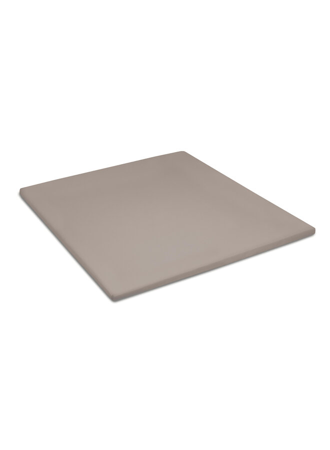 Topper hoeslaken double jersey taupe