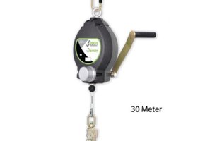 Valblok met 30 meter staalkabel en reddingsfunctie