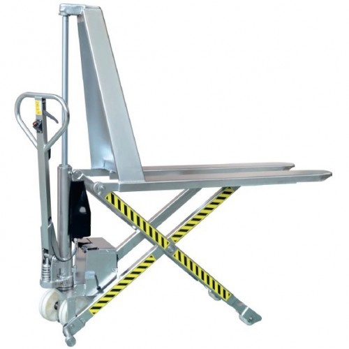 RVS Schaarpalletwagen 1000kg elektrisch