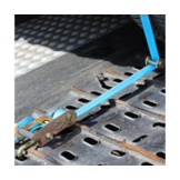 Spanband voor auto transport met rubber beschermhoes