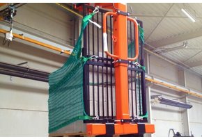 Veiligheidsrooster uitschuifbaar voor pallethaak