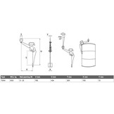 Vatenklem - TVKH voor het transporteren van stalen vaten