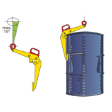 Vatenklem - TVKH voor het transporteren van stalen vaten