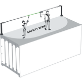 Ankerpaal voor container