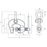 Delta universele schroefklem 1500kg