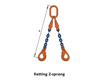 PEWAG Grade 100 ketting 2-sprong 13mm