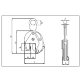 Crosby IP10 platenklem 1 ton