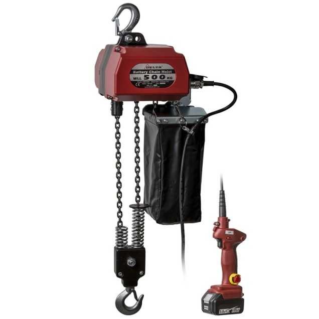 Delta DBH batterijtakel 500kg, met 5 meter hijshoogte