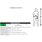 2 punts harnas met oranje signaalvest en snelsluitingen