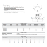 DELTA YELLOW spindelloopkat 2 ton