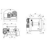 Gebuwin elektrische e-Winch lier 500 kg
