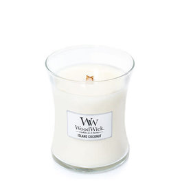 Woodwick geurkaars klein island coconut