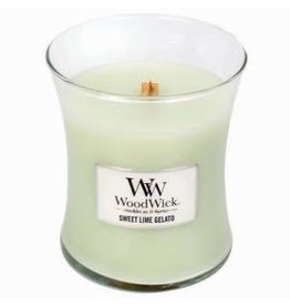 Woodwick geurkaars klein sweet lime gelatino