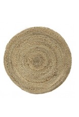 placemat jute rond 43cm dia naturel m&m