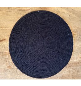 placemat jute 42cm black Limelight