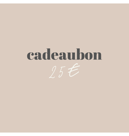 cadeaubon 25 euro