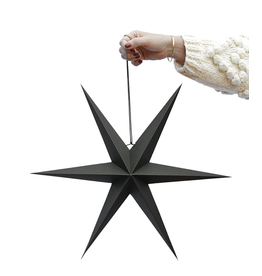 paper stars /2 zwart